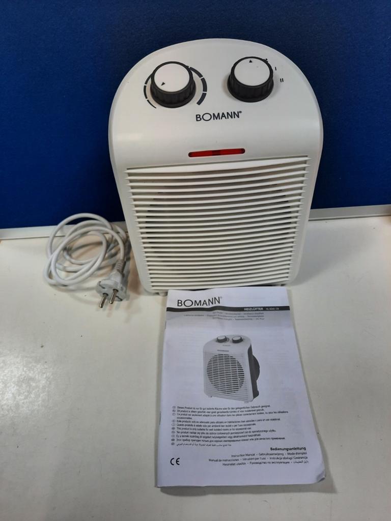 Bomann HL 6040 CB Ventilatorkachel - zo goed als nieuw, Tafel- of Grondventilator, Minder dan 60 m³, Timer, 3 snelheden of meer