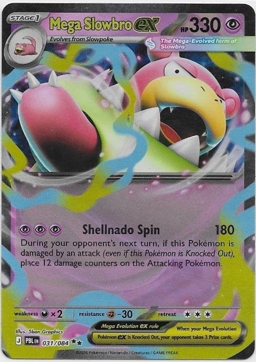 Pitch Black,  Mega Slowbro [ex] 31/84, Hobby en Vrije tijd, Verzamelkaartspellen | Pokémon, Verzenden, Nieuw, Losse kaart