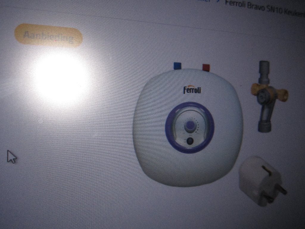 T.K. Keukenboiler Ferroli Bravo sn10  10L nieuw, Nieuw, Minder dan 3 jaar oud, Minder dan 20 liter, Boiler