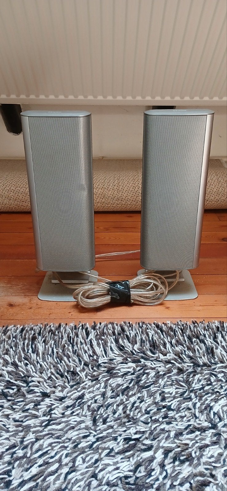 Denon geluidsboxen., Vloerstaande luidspreker, Gebruikt, 60 tot 120 watt, Ophalen