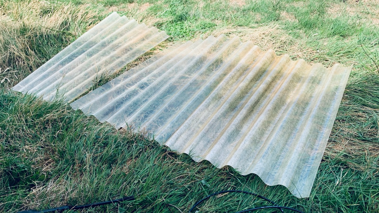 5 gebruikte golfplaten, schoongespoten, Ophalen, Kunststof, Gebruikt, Overige kleuren