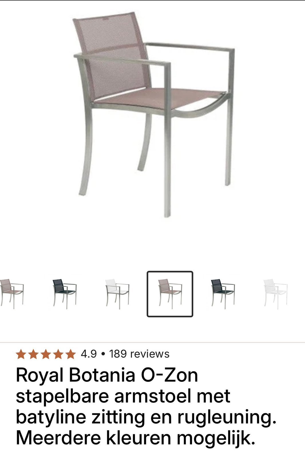 Royal Botania Ozon Tuinset Loungeset, Tuin en Terras, Ophalen, Zo goed als nieuw