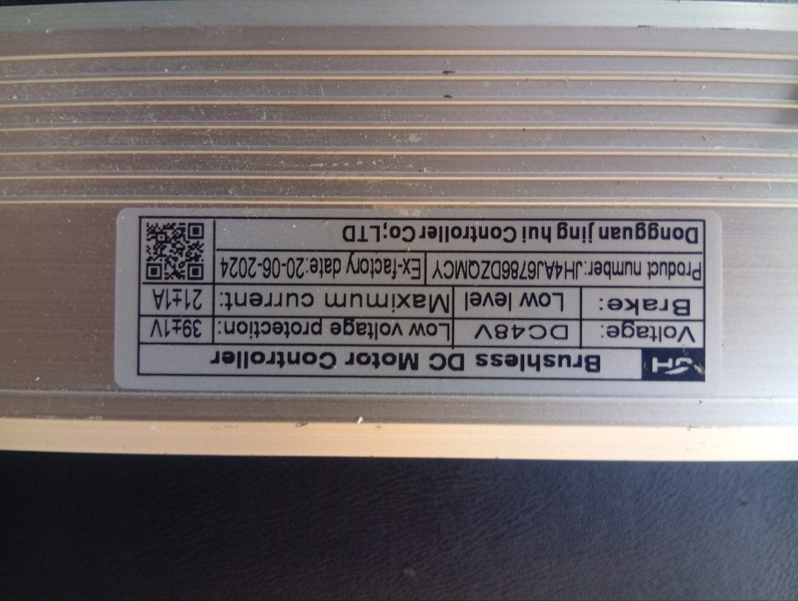 Brushless DC Motor Controller 48V E-bike, Fietsen en Brommers, Elektrische fiets, Ophalen of Verzenden, Motor, Aluminium