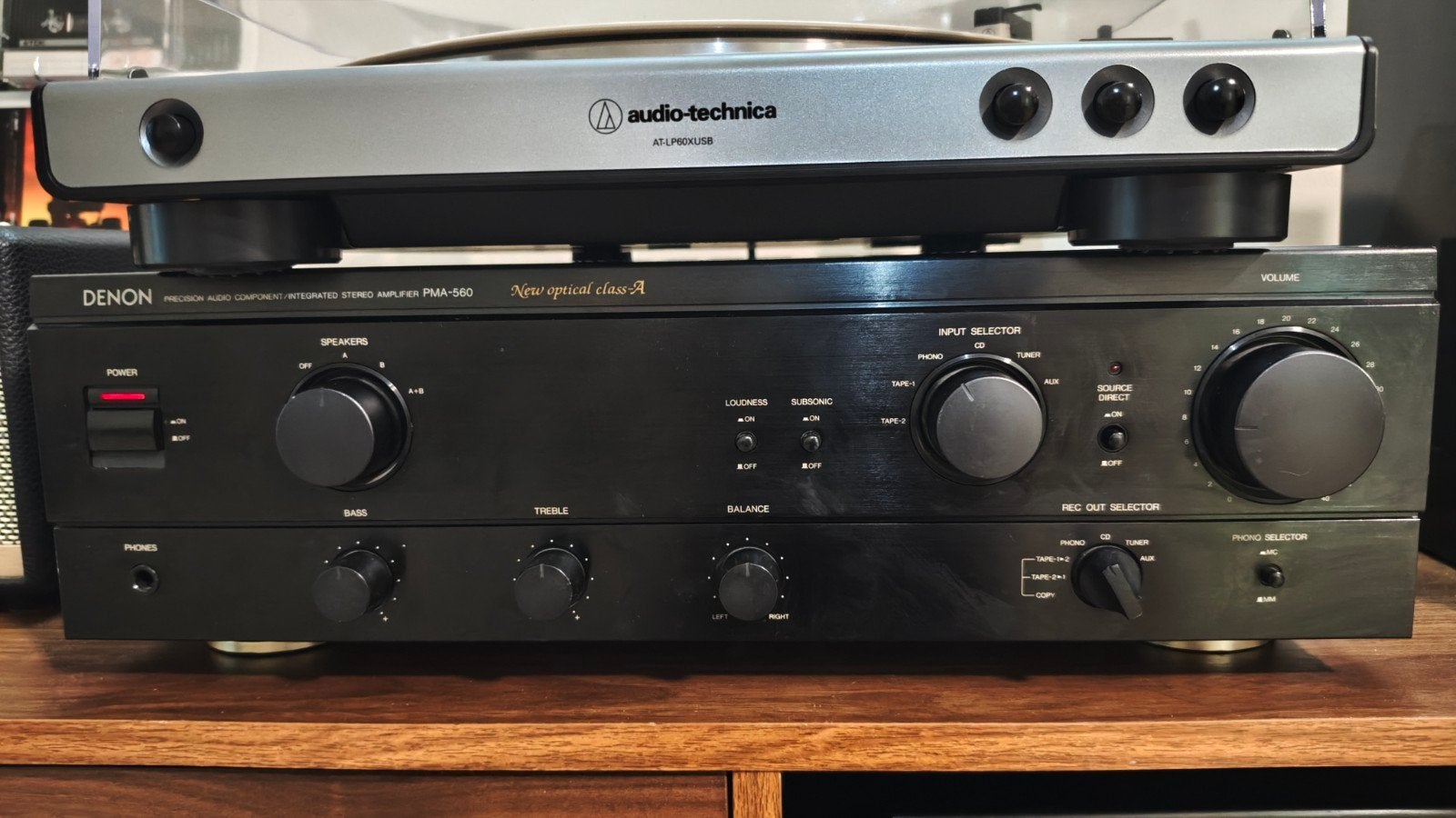 Denon PMA-560 Geïntegreerde Stereo Versterker, Ophalen, Gebruikt, Denon, 60 tot 120 watt