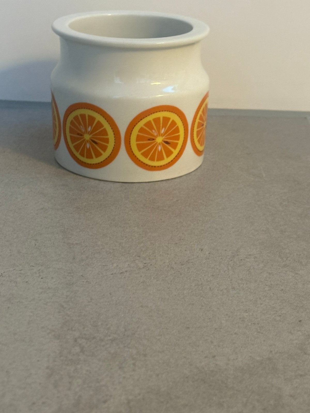 Arabia Finland Pomona 'Appelsiini' jampot / marmeladepot, Antiek en Kunst, Ophalen of Verzenden