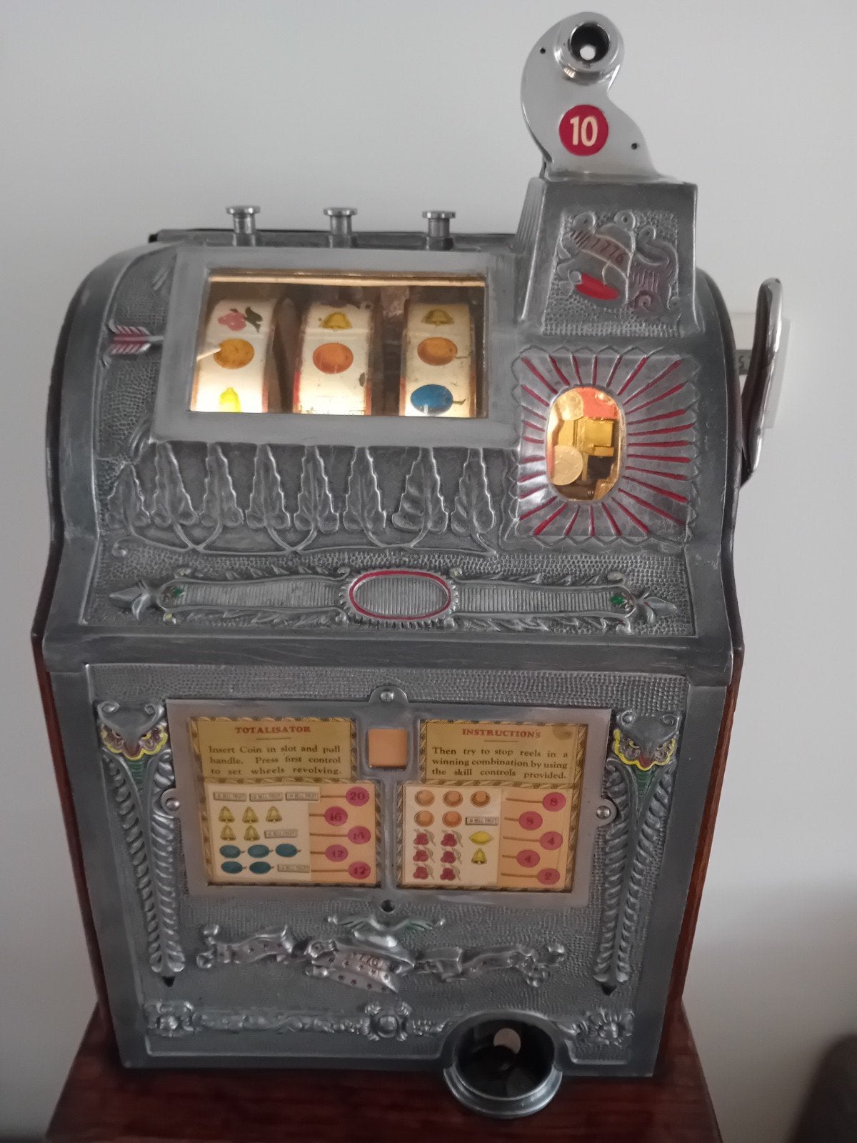 Operator Bell 1910 -1913, Verzamelen, Automaten | Gokkasten en Fruitautomaten, Overige munten, Ophalen of Verzenden, Gebruikt
