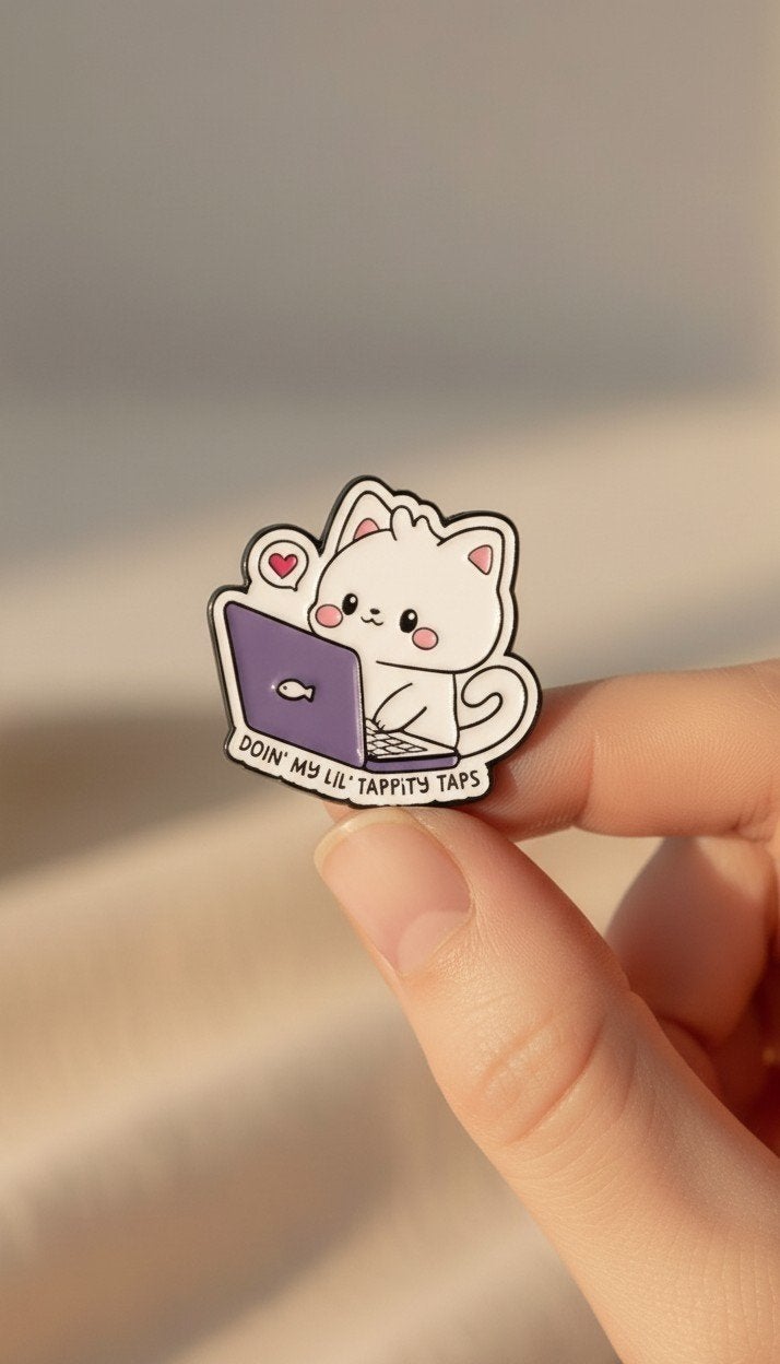 Schattige Kat Broche – “Doin’ My Lil’ Tappity Taps”, Ophalen of Verzenden, Nieuw