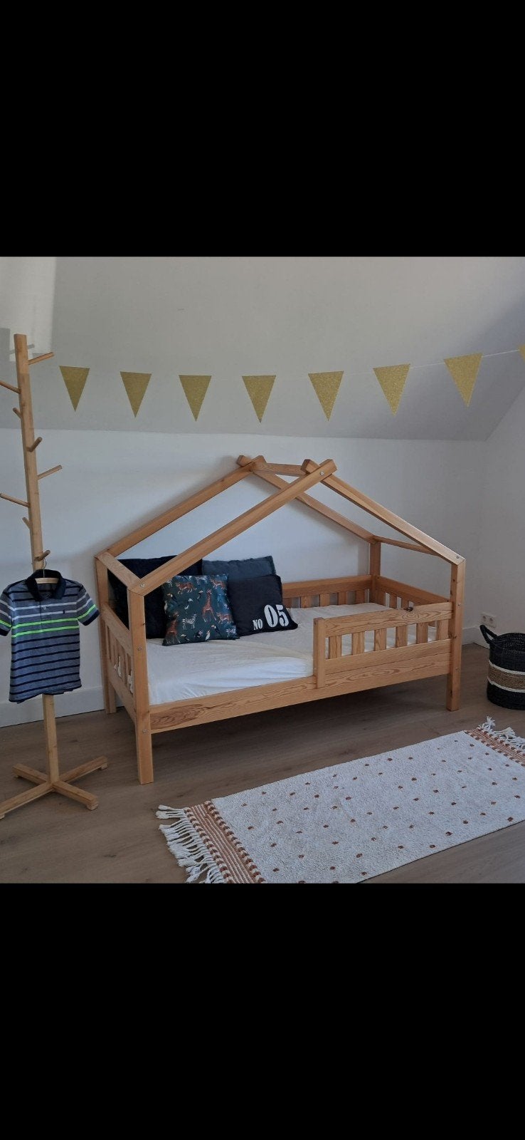 bedhuisje / peuterbed 80x160, Ophalen, Zo goed als nieuw, Stapelbed