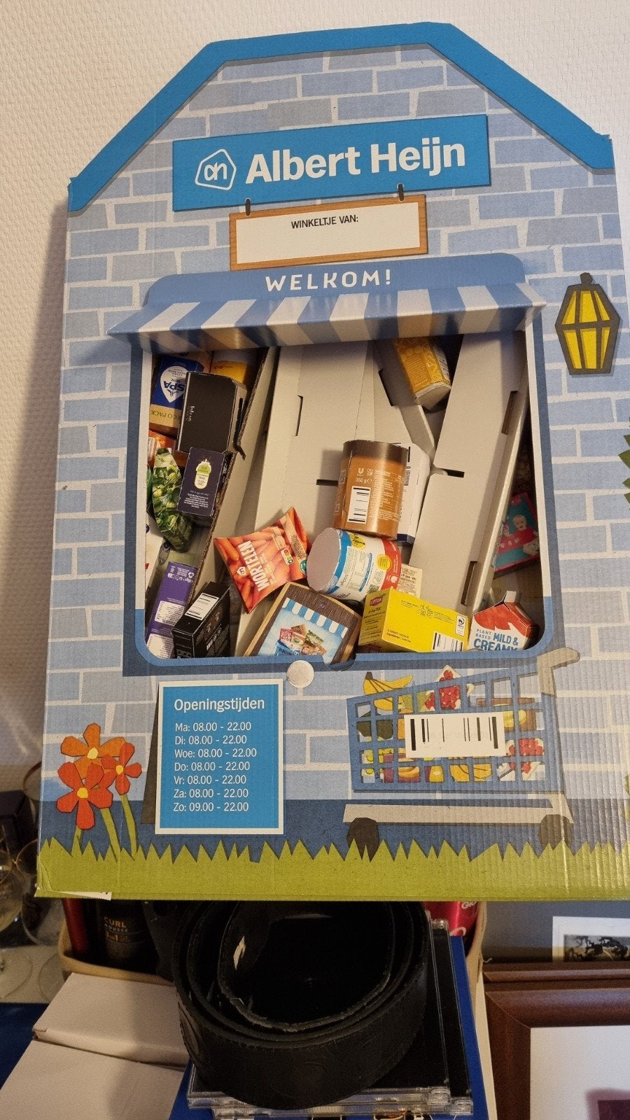 Albert Heijn Speelgoed Winkeltje met Boodschappen, Ophalen, Zo goed als nieuw, Knutselen