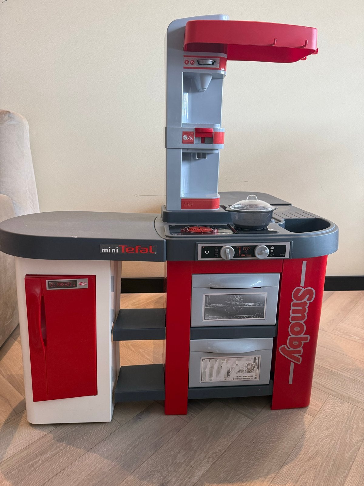 Smoby Mini Tefal Kinderkeuken met accessoires, Ophalen, Gebruikt, Kunststof, Speelkeuken