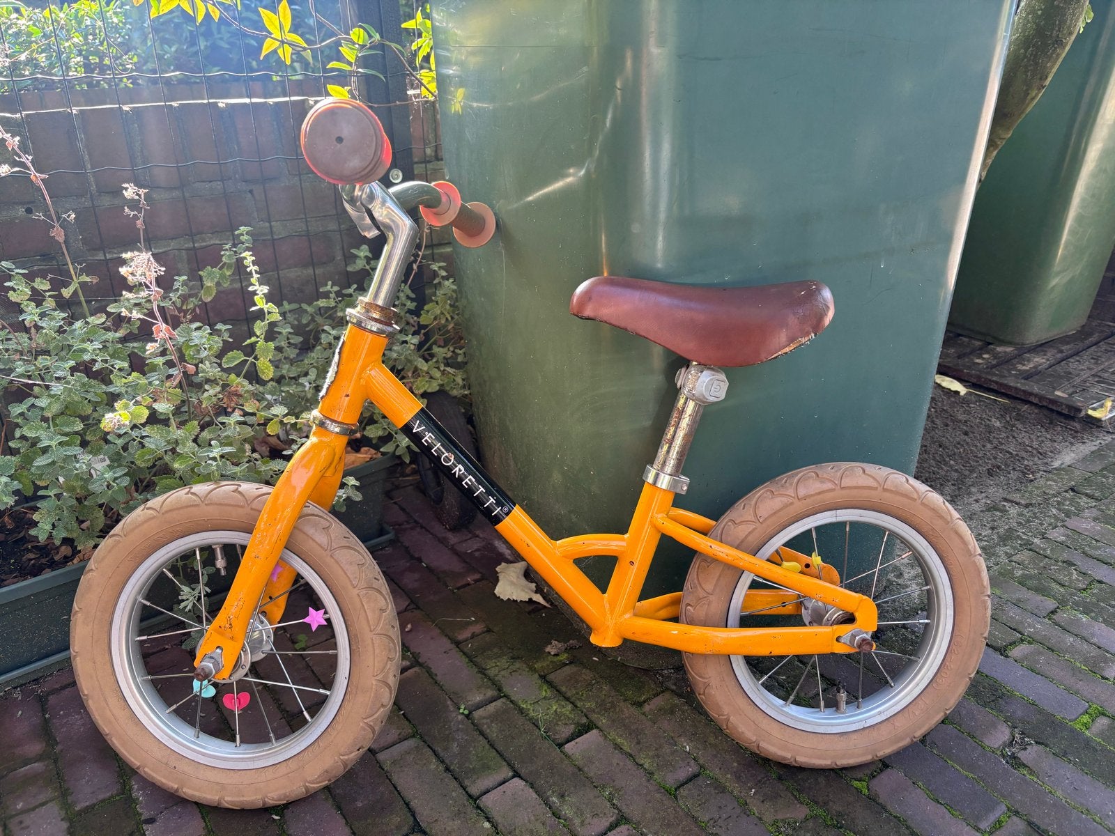 Veloretti loopfiets geel, Ophalen of Verzenden, Gebruikt, Minder dan 16 inch