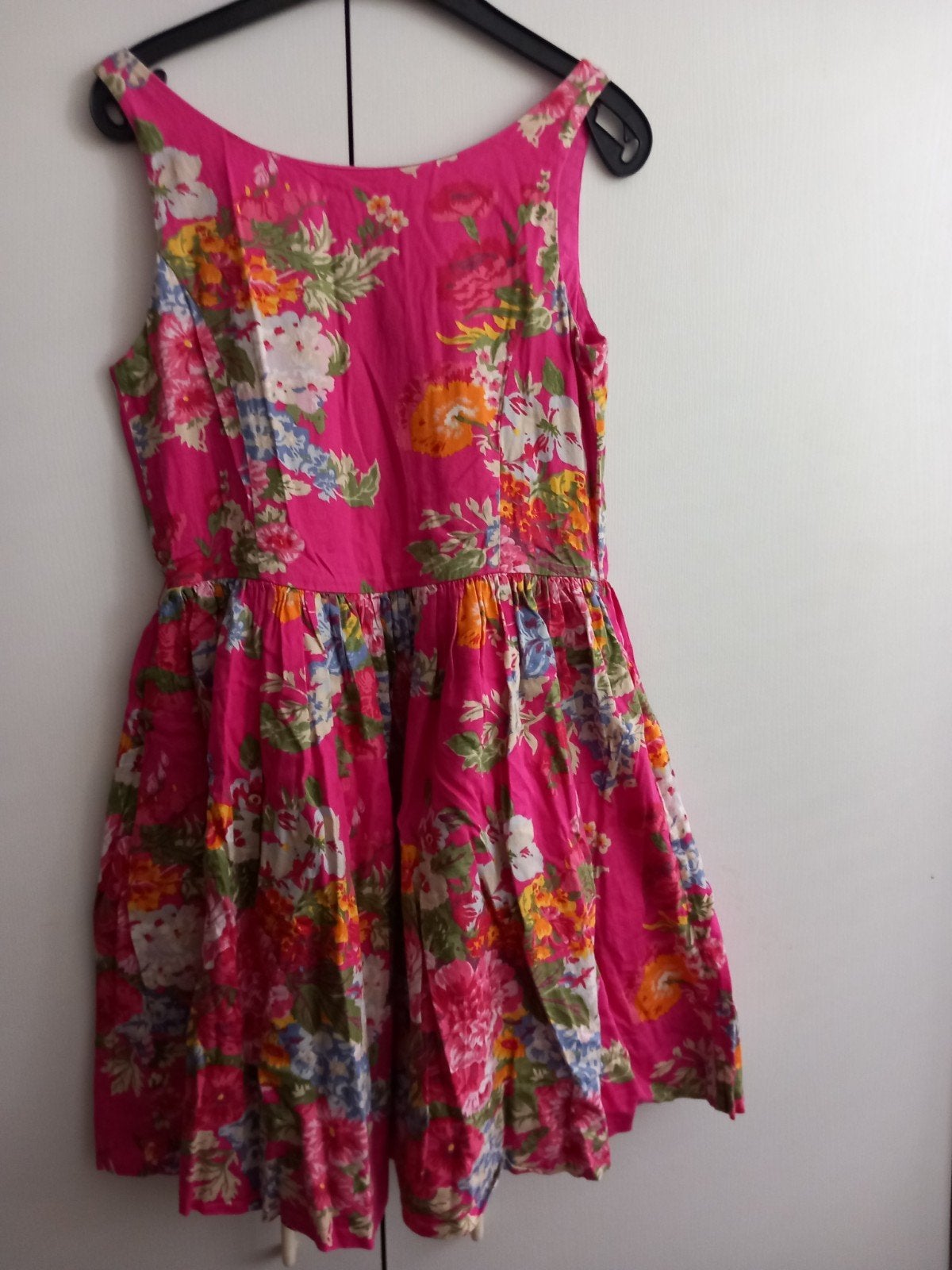 Jurk Polo by Ralph Lauren size 14 roze bloemen, Ophalen of Verzenden, Zo goed als nieuw, Ralph Lauren, Roze