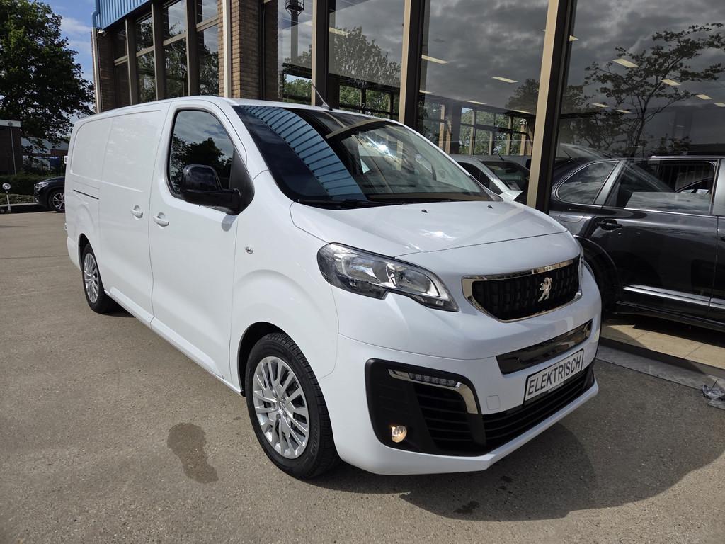 Opel e-Vivaro /Peugeot e-Expert Long L3 75 kWh PDC Stoelverw, Auto's, Bestelauto's, Gebruikt, Zwart, Parkeersensor, Wit