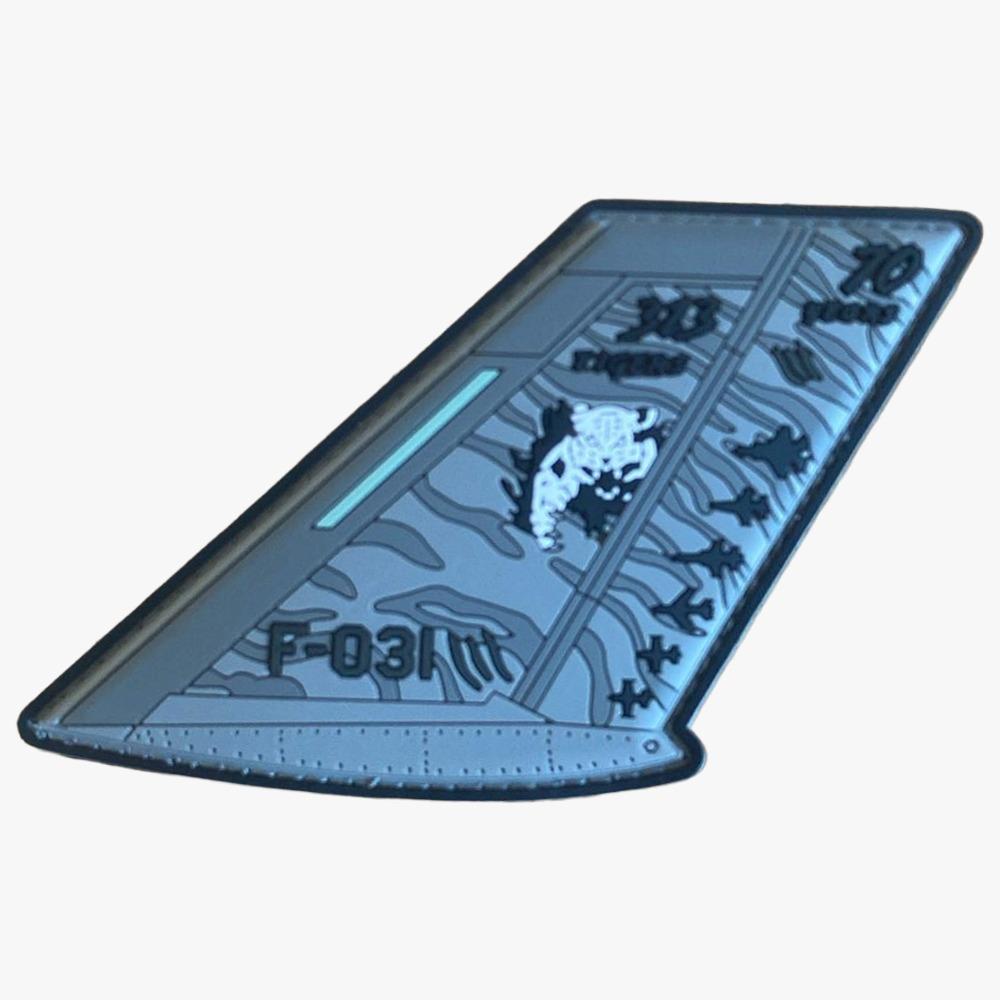313 squadron pvc patch Tail., Verzenden, Zo goed als nieuw, Patch, Badge of Embleem