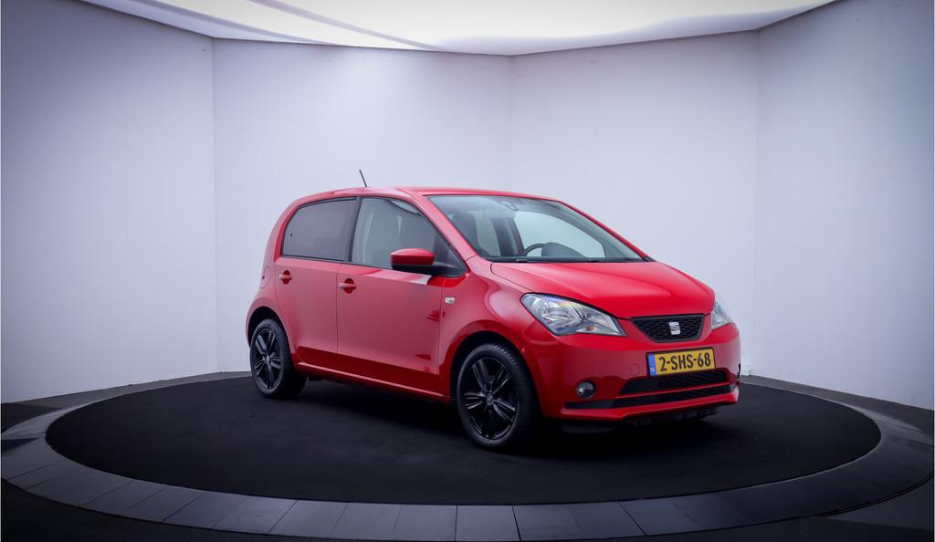 SEAT Mii 1.0 Chill Out AIRCO | PRIVACY GLAS | ELEK. RAMEN |, Auto's, Seat, Euro 5, Stof, Gebruikt, Zwart