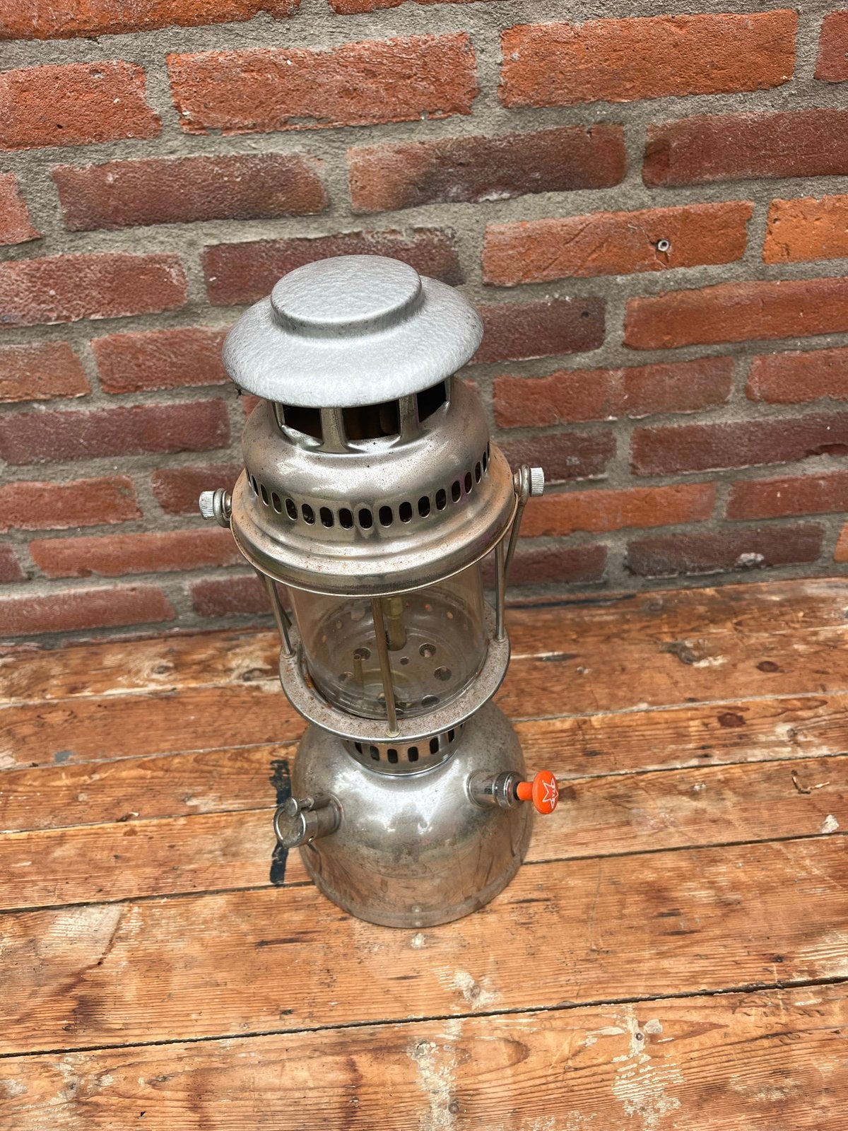 Vintage Vis Lamp / Petroleumlamp, Ophalen of Verzenden