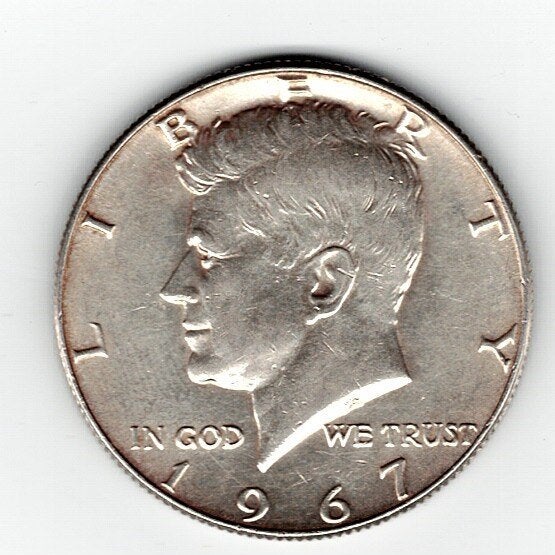 23-2016 USA 1/2 dollar 1967, Ophalen of Verzenden, Noord-Amerika, Losse munt, Zilver
