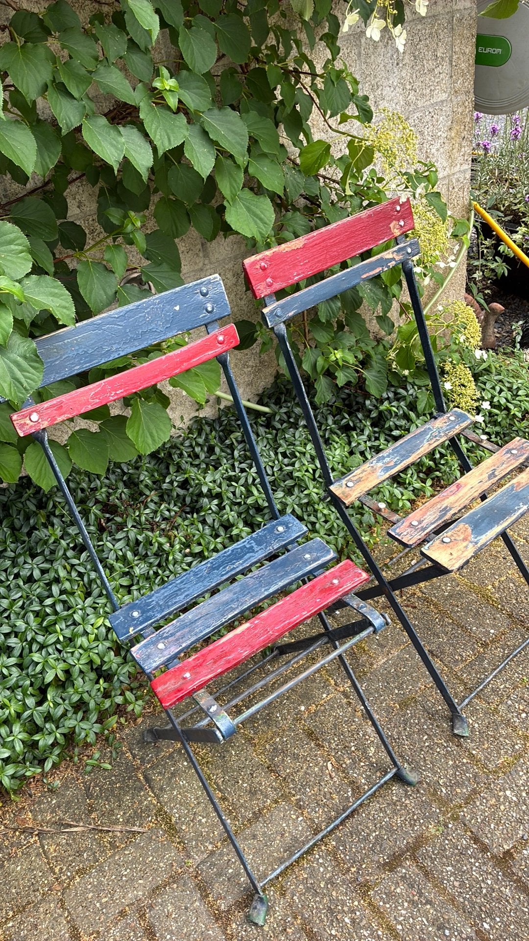 3 bistrostoeltjes, Tuin en Terras, Ophalen, Gebruikt