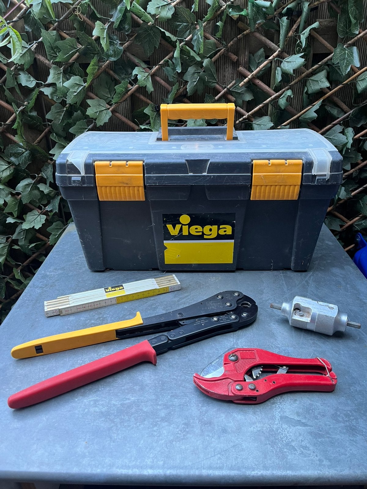 Viega SmartPress/Pexfit handperstang 16mm met mantelstripper, Ophalen of Verzenden, Zo goed als nieuw