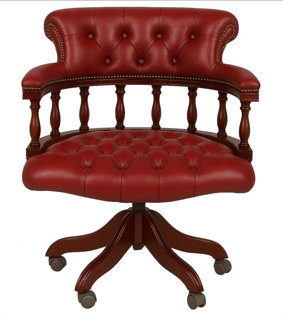 Chesterfield bureau stoel, Ophalen of Verzenden, Rood