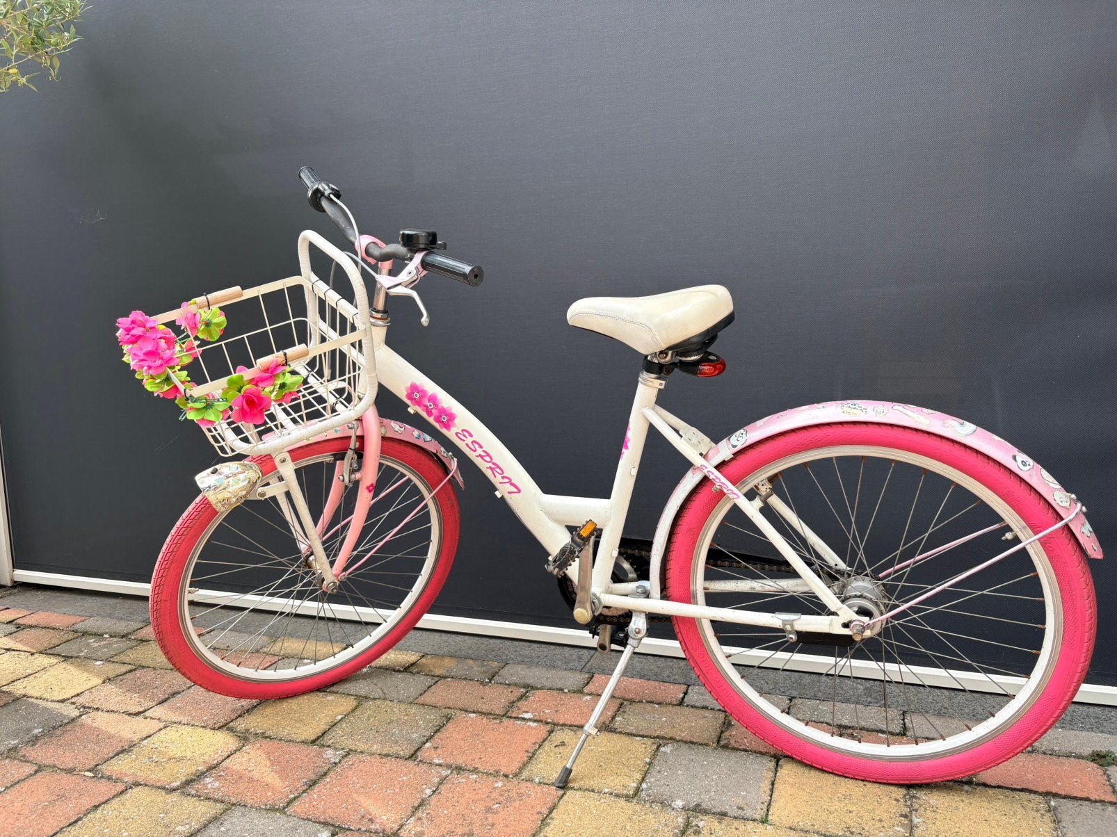 Mooie meisjes fiets 24 inch in goede staat, Ophalen, Terugtraprem, Handrem, Gebruikt