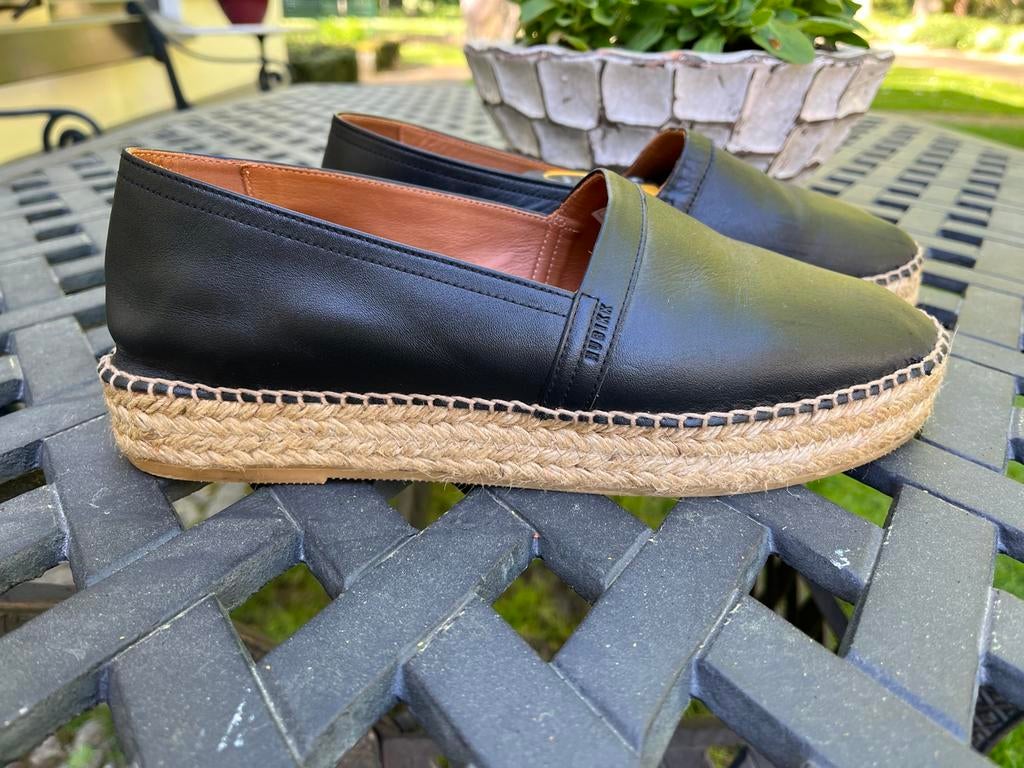 Nubikk schoenen espadrilles zwart leer maat 41, Kleding | Heren, Schoenen, Ophalen of Verzenden, Zo goed als nieuw