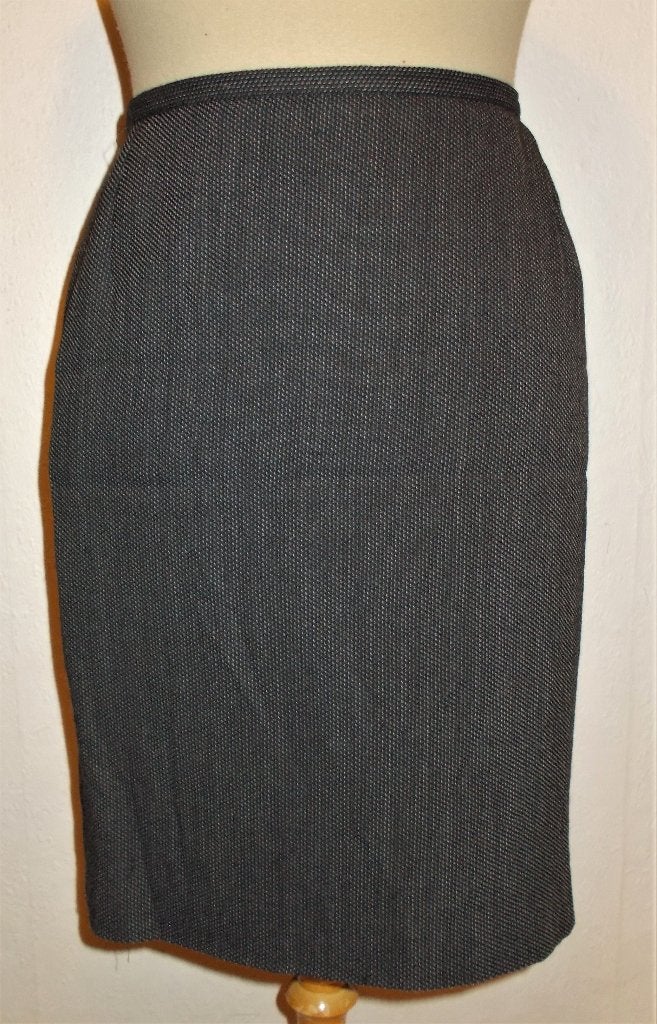 Mooi zwart/grijs wollen koker rokje van Caroline Biss! M, Kleding | Dames, Maat 38/40 (M), Verzenden, Zwart, Zo goed als nieuw