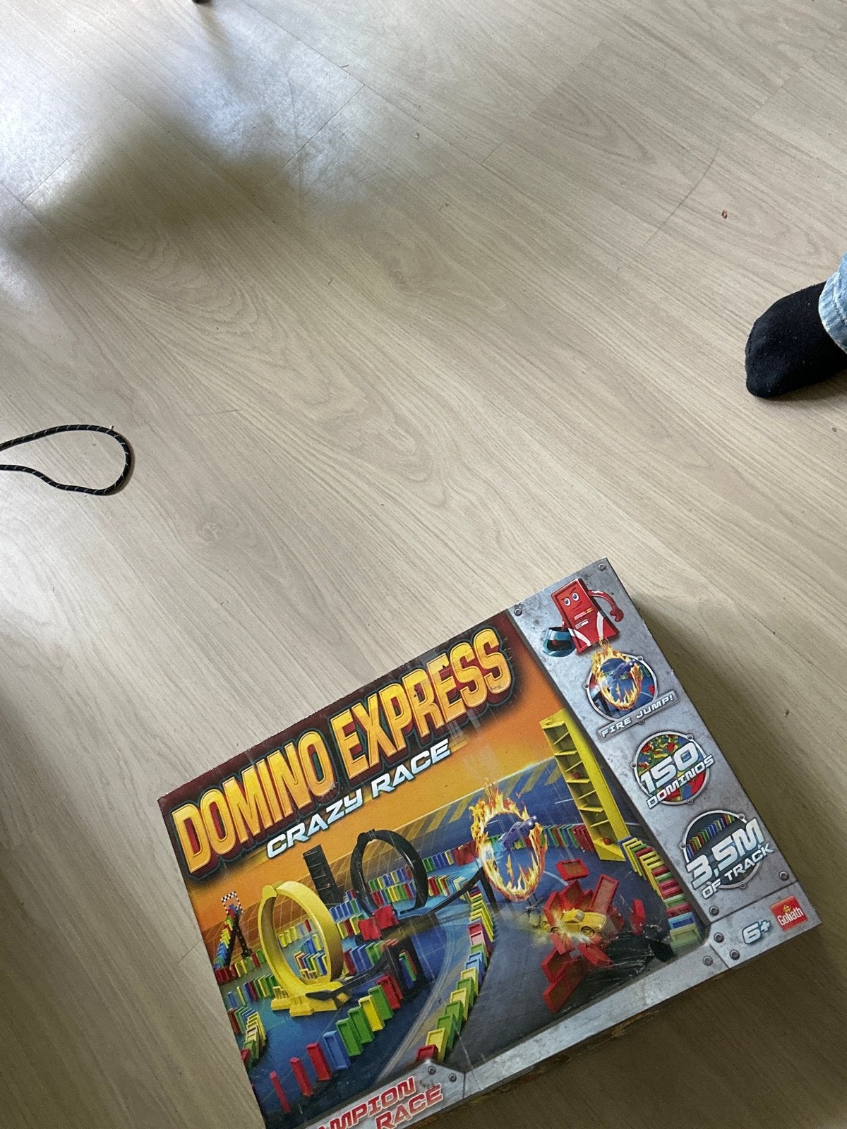 Domino Express Crazy Race - Spannende Dominobaan, Kinderen en Baby's, Speelgoed | Overig, Ophalen, Zo goed als nieuw, Jongen of Meisje