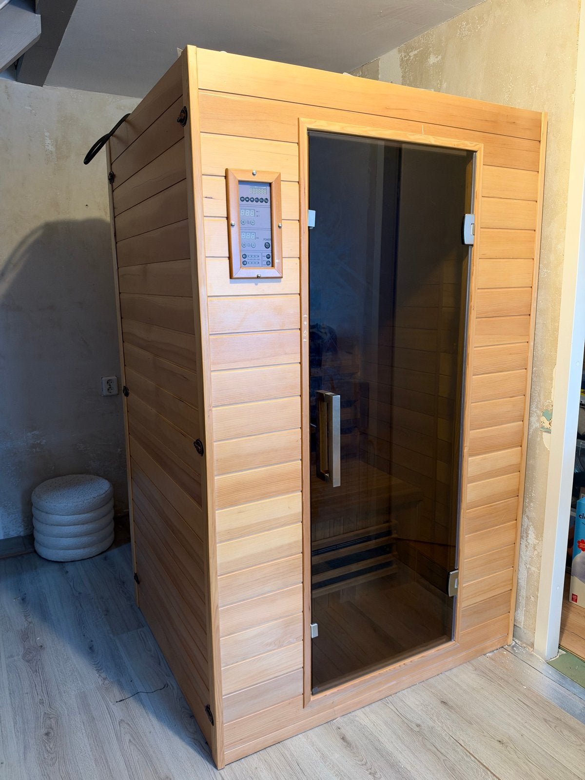 Medicab 2-persoons therapeutische infrarood sauna, Sport en Fitness, Ophalen, Gebruikt, Infrarood, Complete sauna