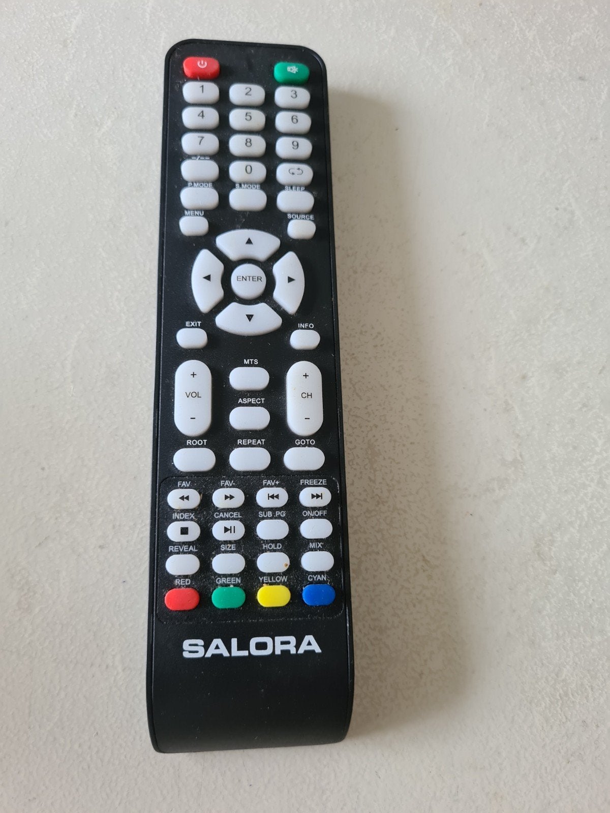 te koop afstandsbediening salora tv, Audio, Tv en Foto, Ophalen of Verzenden, Zo goed als nieuw, Tv