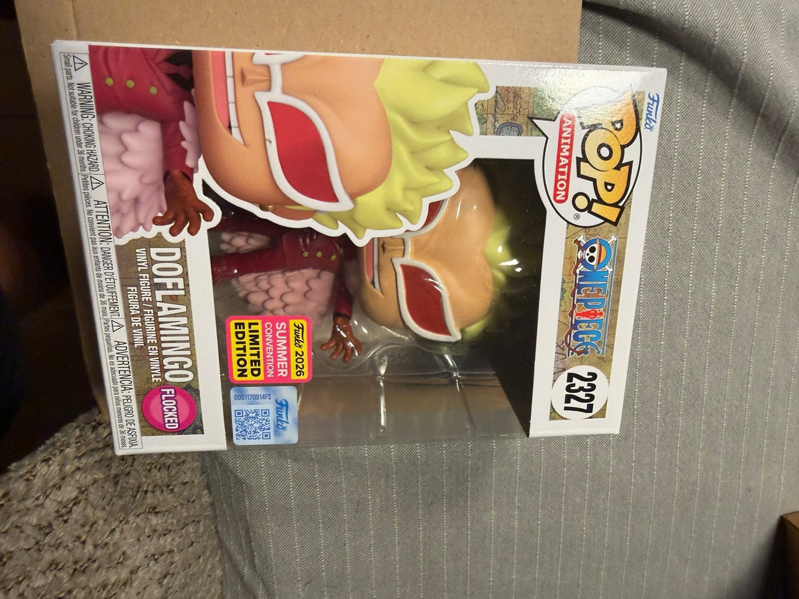 Funko pop! Doflamingo SDCC 2026 Exclusive Flocked, Ophalen, Zo goed als nieuw