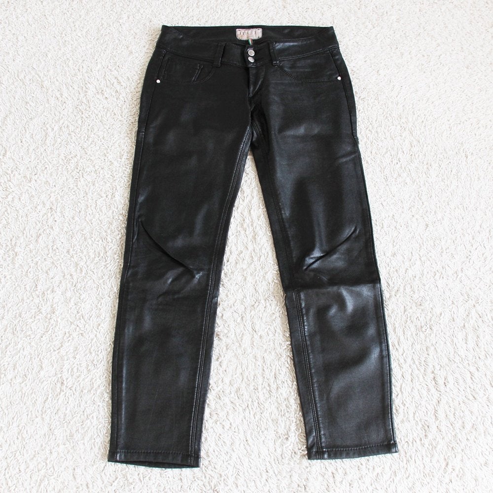 Leather Look MET Injeans Broek (Maat 26/XS) - 79 € 35,-, Zwart, Ophalen of Verzenden, Zo goed als nieuw, MET Injeans