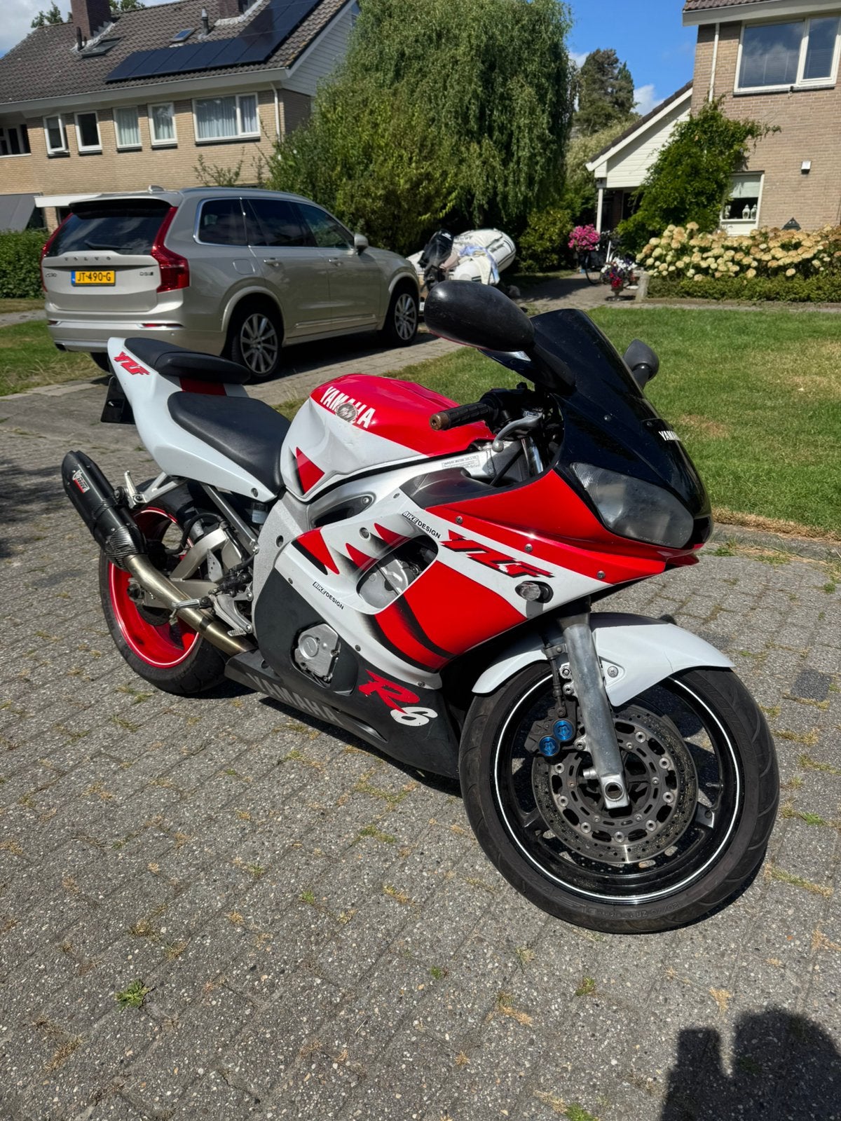 Yamaha R6 met MIVV sportuitlaat, Motoren, Onderdelen | Suzuki, Ophalen, Gebruikt