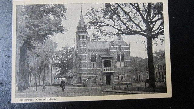 Oisterwijk - gemeentehuis, Ophalen of Verzenden, 1940 tot 1960, Ongelopen, Noord-Brabant