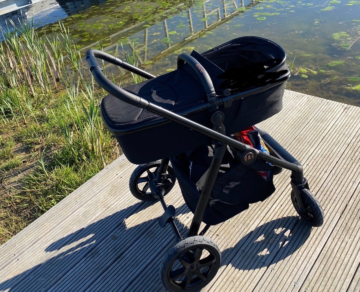 B.Bee PRAM Deluxe Plus Combiwagen, Zo goed als nieuw, Combiwagen, Met reiswieg, Ophalen