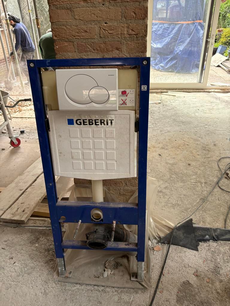 Geberit inbouwreservoir voor wandcloset, Ophalen of Verzenden, Gebruikt