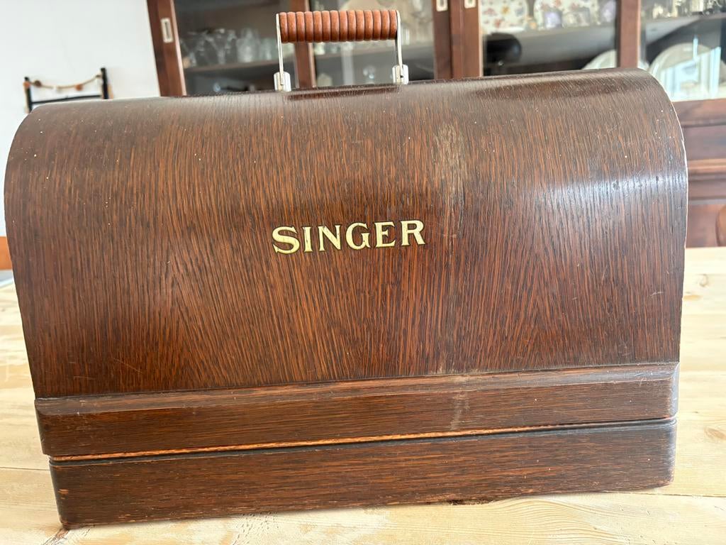 Nostalgische singer naaimachine, Antiek en Kunst, Ophalen