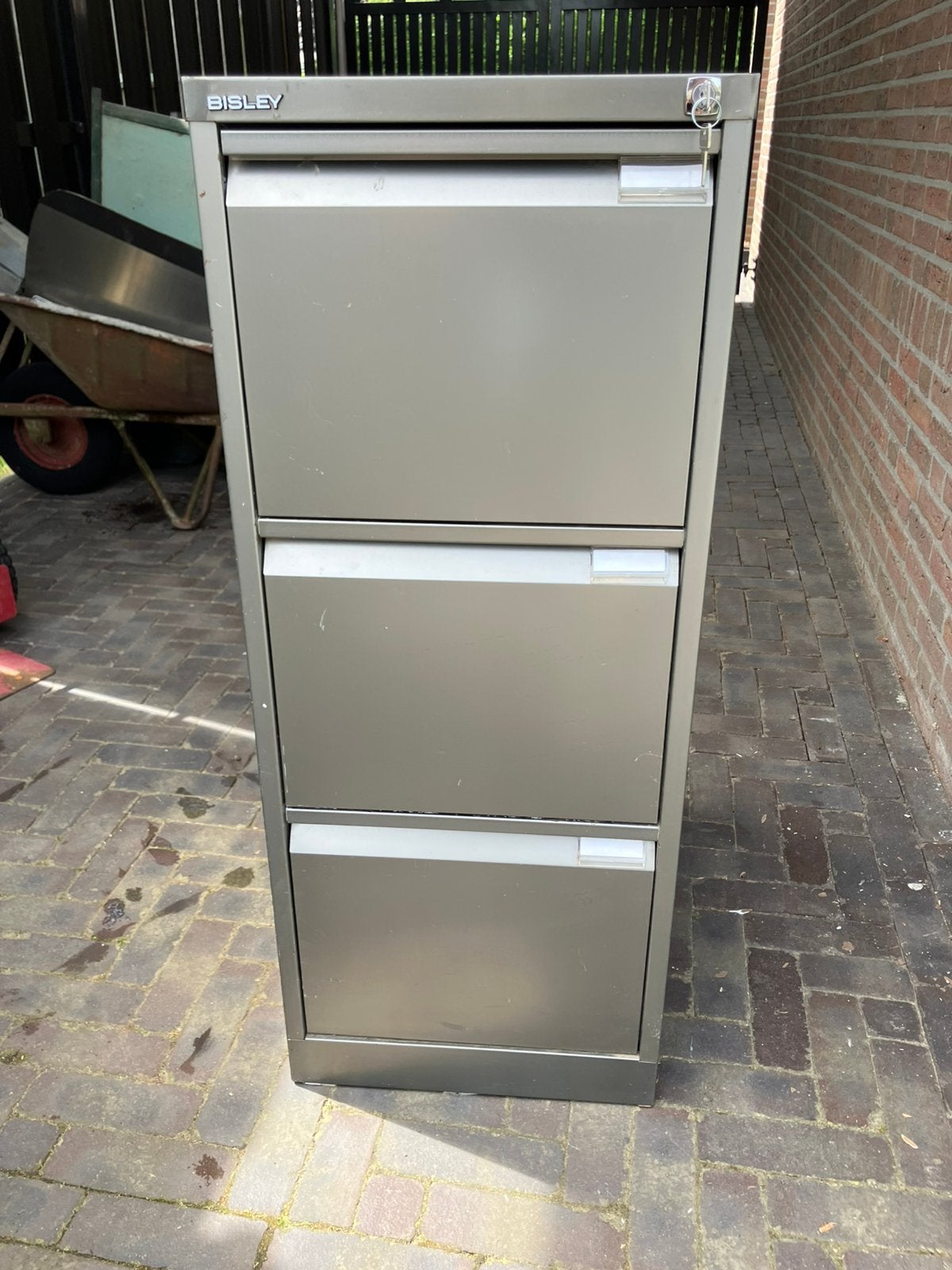 Metalen ladekast - Bisley, Ophalen, Minder dan 50 cm, Gebruikt, 100 tot 150 cm