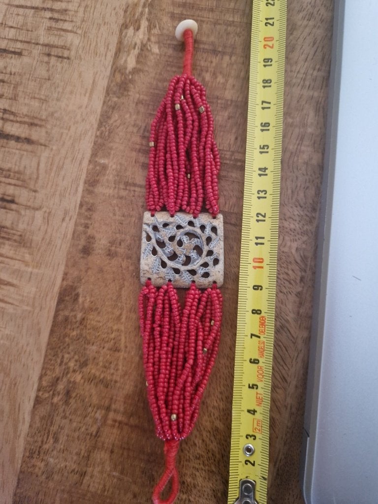 Tibetaanse bloedkoraal armband