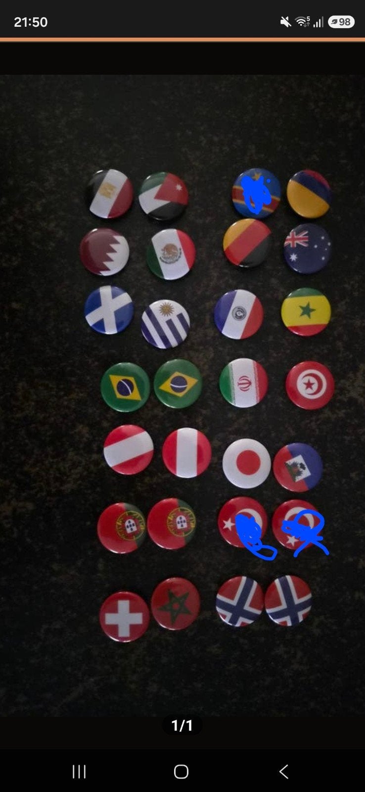 Wk buttons dekamarkt, Dekamarkt, Ophalen of Verzenden