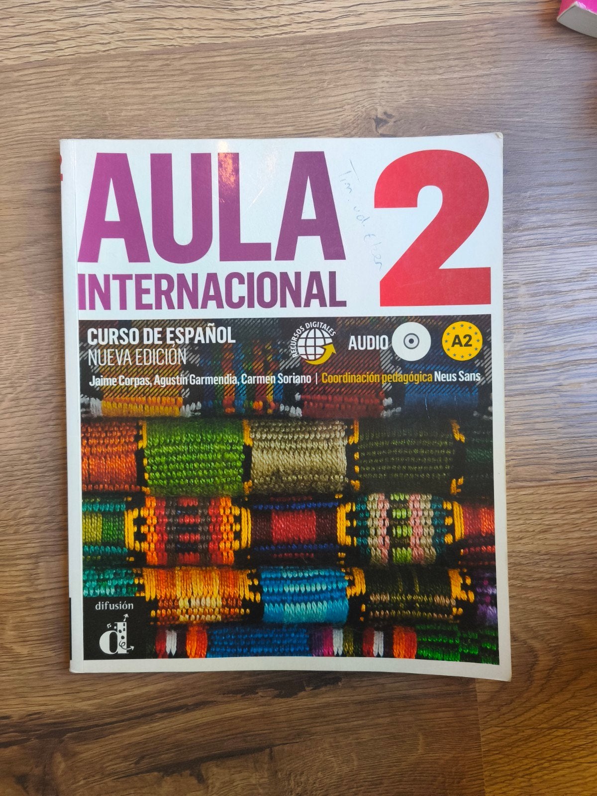 AULA Internacional 2 - Spaans leerboek (met potloodnotities), Boeken, Ophalen of Verzenden, Gelezen, Jaime Corpas, Agustín Garmendia, Carmen Soriano