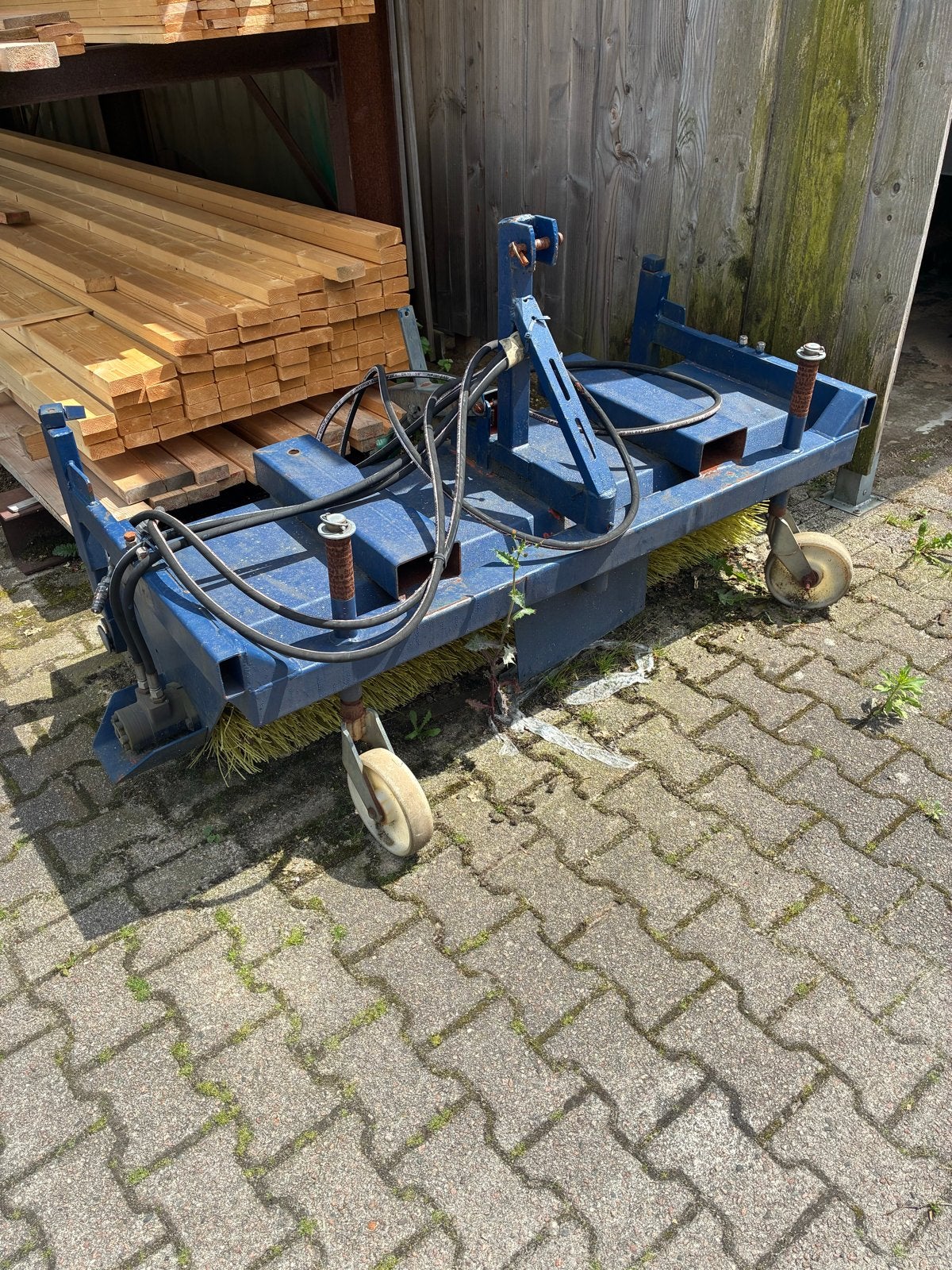 Hydraulische veegmachine voor heftruck/verreiker/shovel, Ophalen of Verzenden
