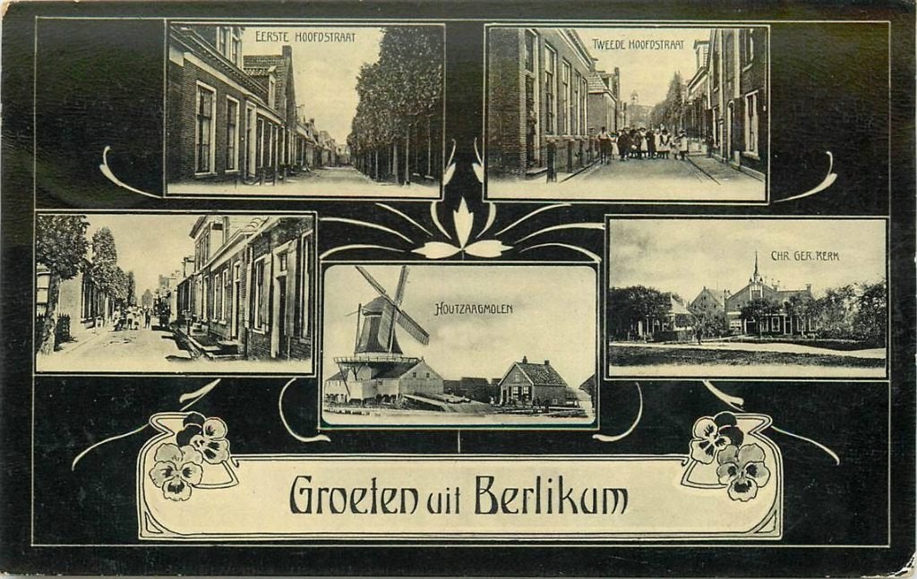 388-422-027 Berlikum, Verzenden, Voor 1920, Friesland