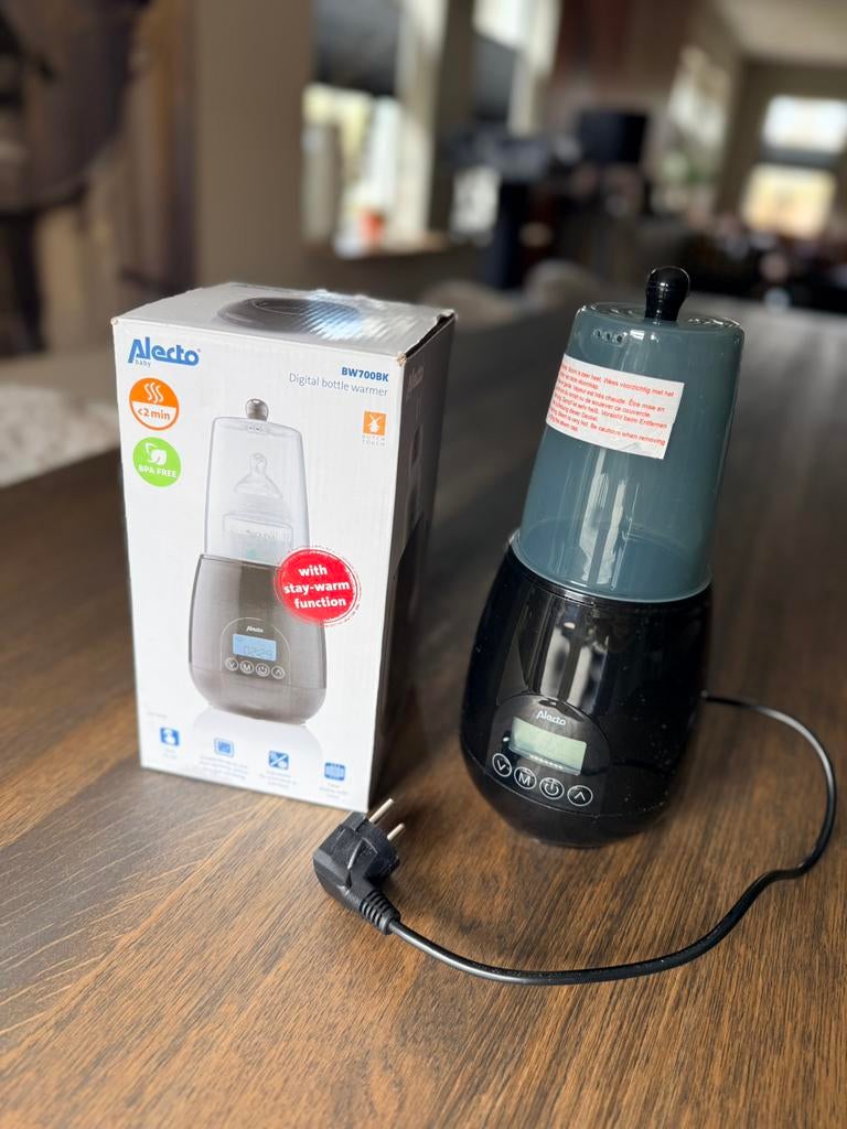 Alecto BW700BK Digitale Flessenwarmer, Ophalen of Verzenden, Zo goed als nieuw