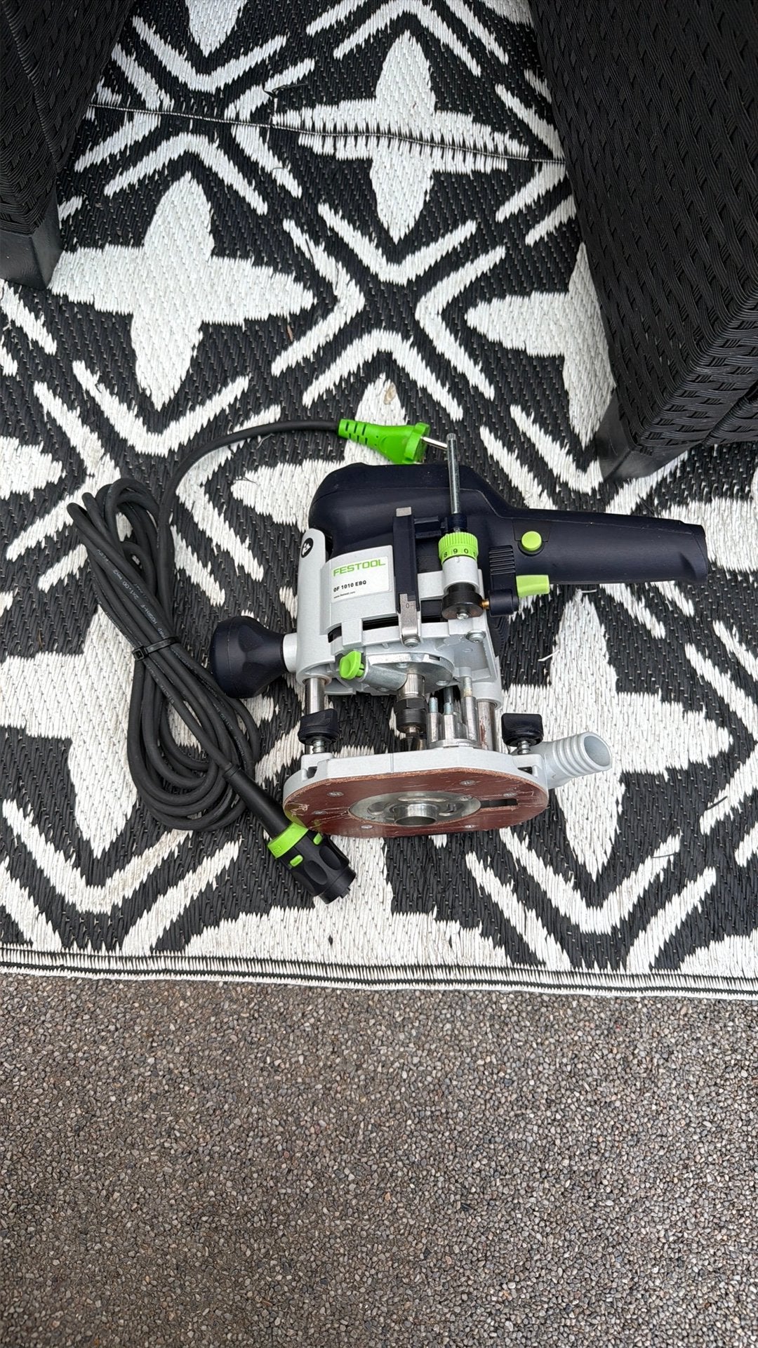 Festool OF 1010 REBQ-Plus Bovenfrees, Ophalen of Verzenden, Zo goed als nieuw, Elektrisch, Bovenfrees