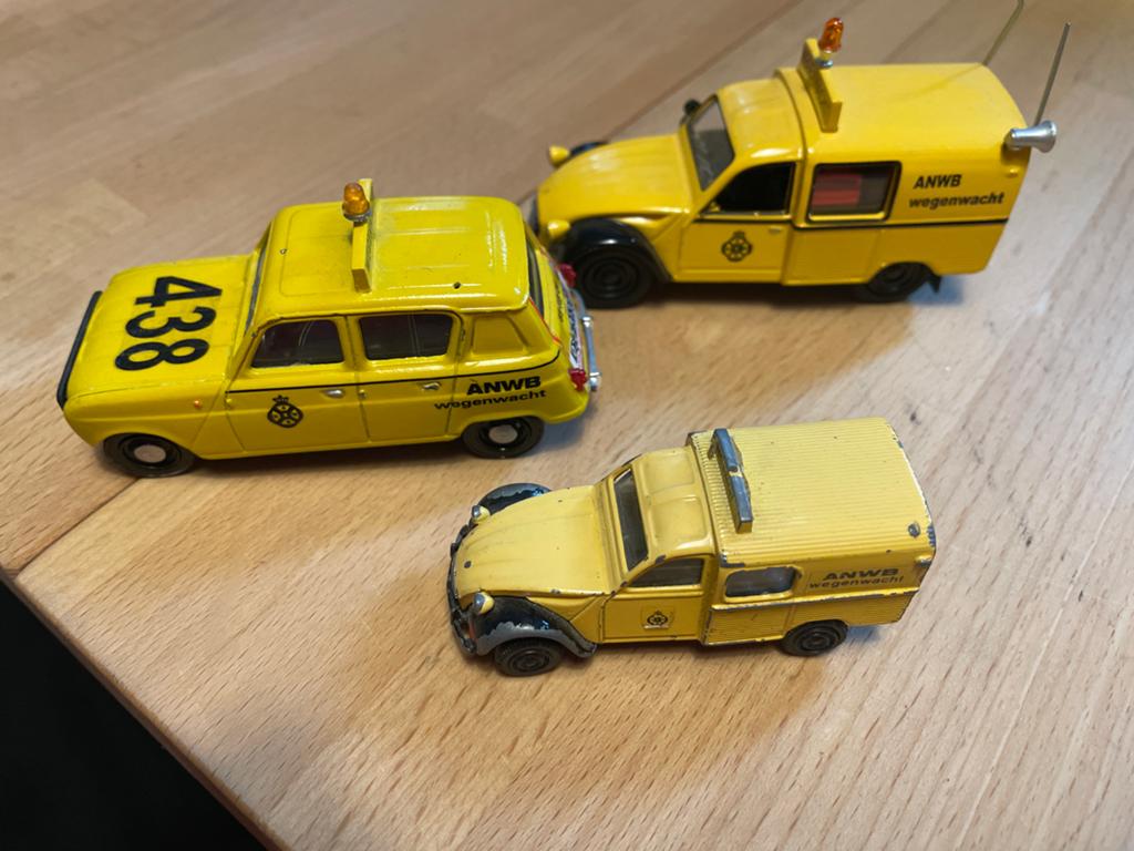 ANWB Wegenwacht modelauto's - set van 3, Verzenden, Gebruikt
