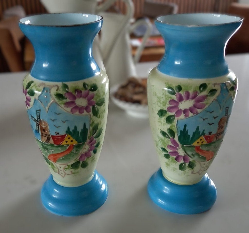 Set antieke opaline vazen, Ophalen