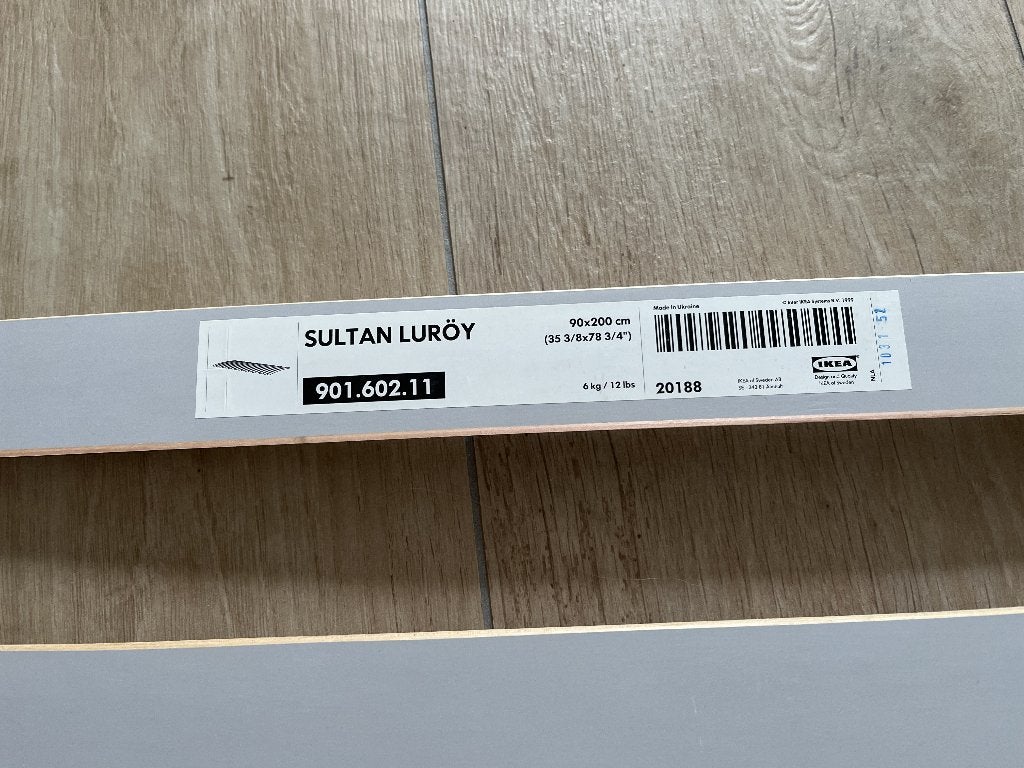 1x lattenbodem 90x200 sultan luroy, Ophalen, Gebruikt, 90 cm, Eenpersoons