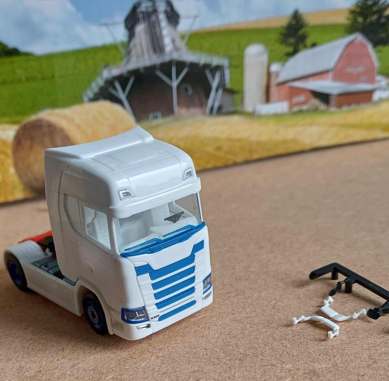 Herpa Scania, Ophalen of Verzenden, Zo goed als nieuw, Bus of Vrachtwagen, Herpa