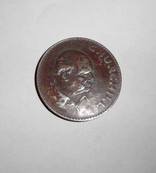 Penning Elizabeth Munt Churchill 1965 Engeland, Verzenden, Overige materialen, Buitenland